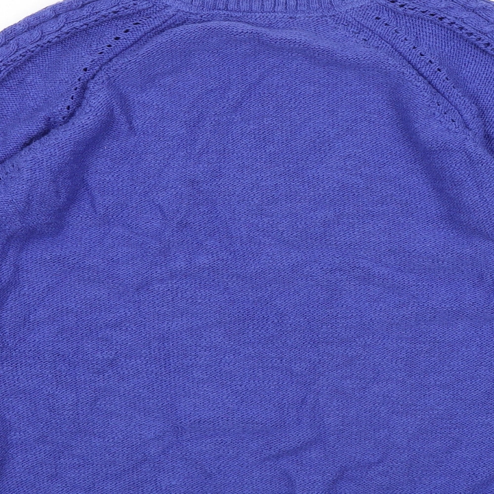Womens UK Size 16 Marks and Spencer Blue Pullover Jumper