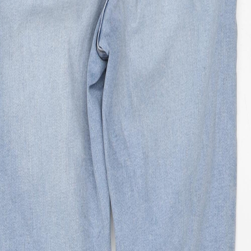 Denim & Co. Womens Blue Cotton Skinny Jeans Size 8 L27 in Regular