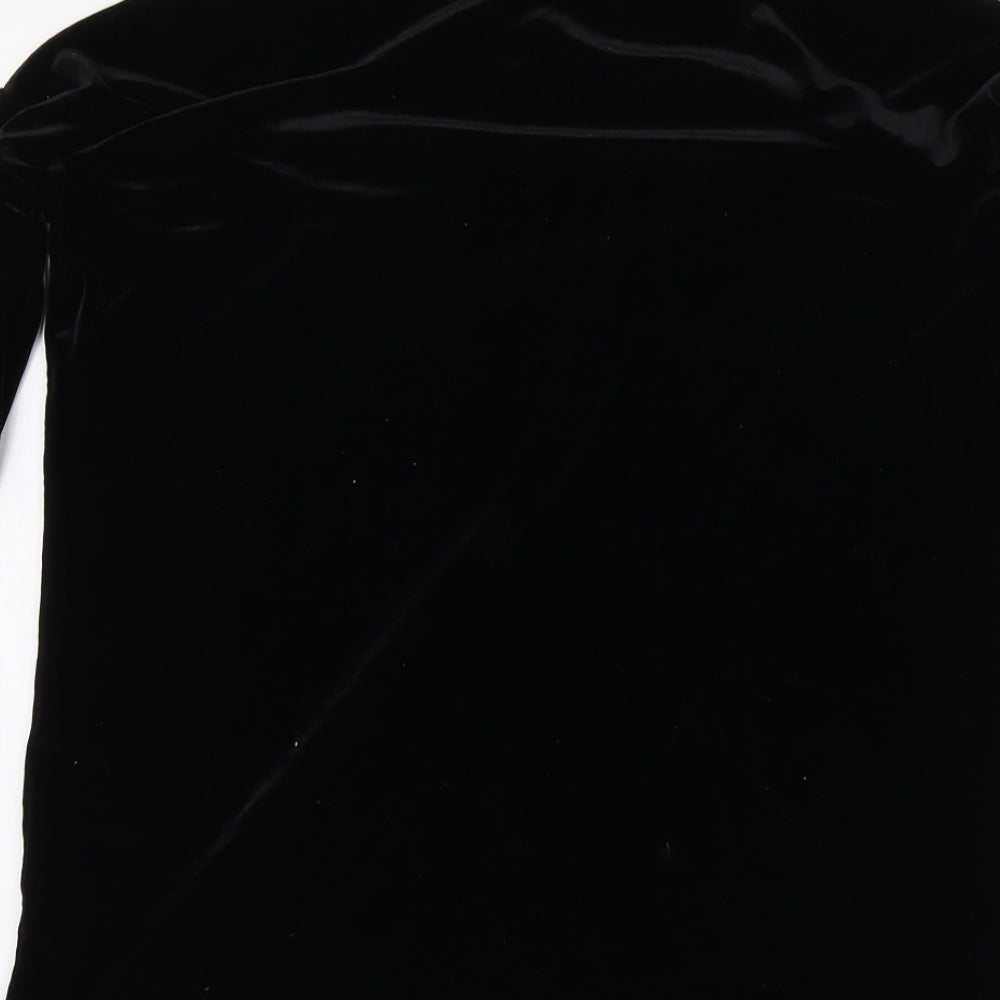 Womens UK Size 6 Missguided Black Basic Blouse