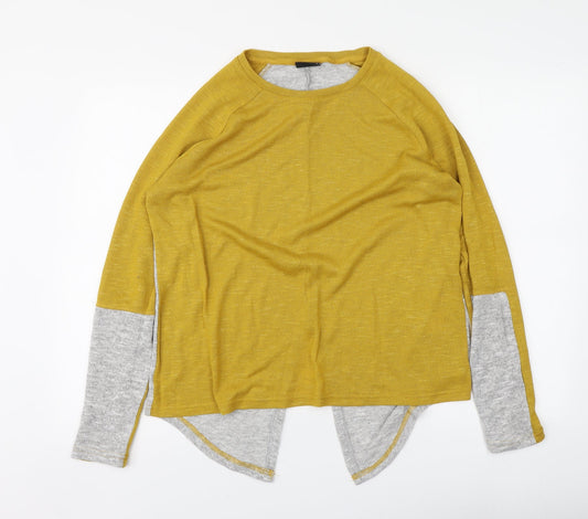 Womens UK Size M VILA Yellow Pullover Jumper