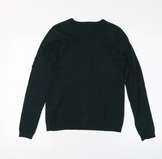 Womens UK Size 6 Warehouse Green Pullover Jumper