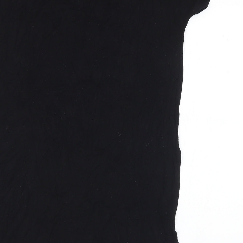 Womens UK Size 8 New Look Black Basic T-Shirt