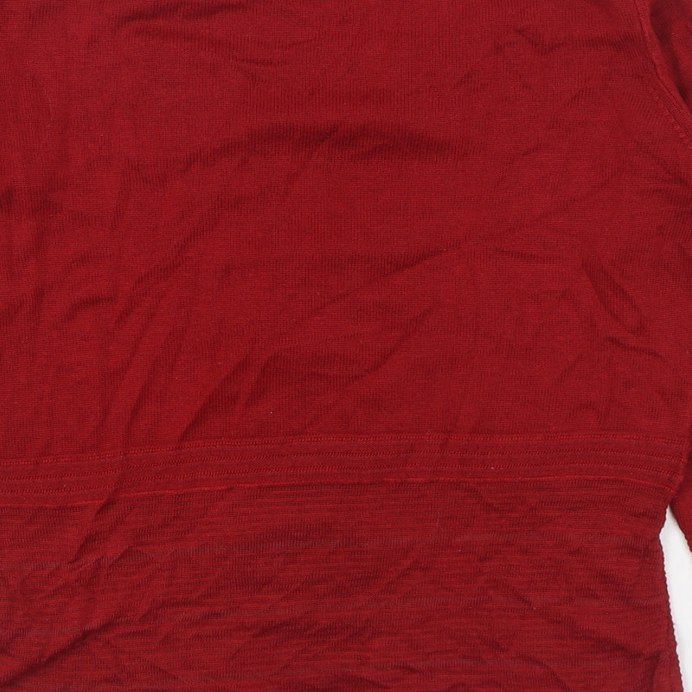 Womens UK Size 8 Per Una Red Pullover Jumper