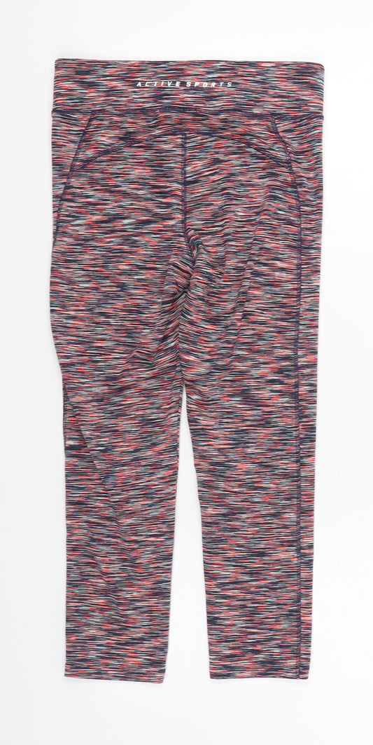 F&F Womens Pink Polyester Jogger Leggings Size 8 L23 in