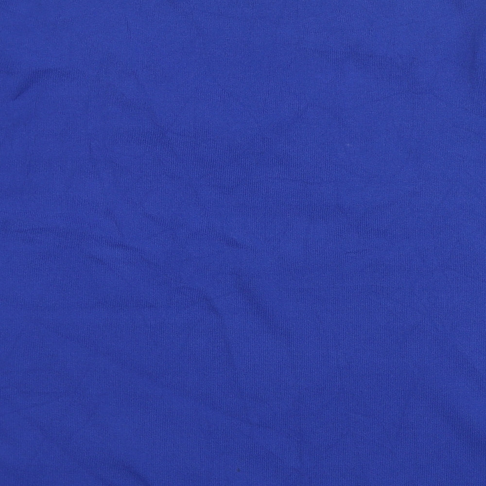 Womens UK Size XL Preworn Blue Basic T-Shirt