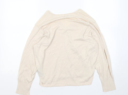 Womens UK Size 10 Marks and Spencer Beige Pullover Jumper