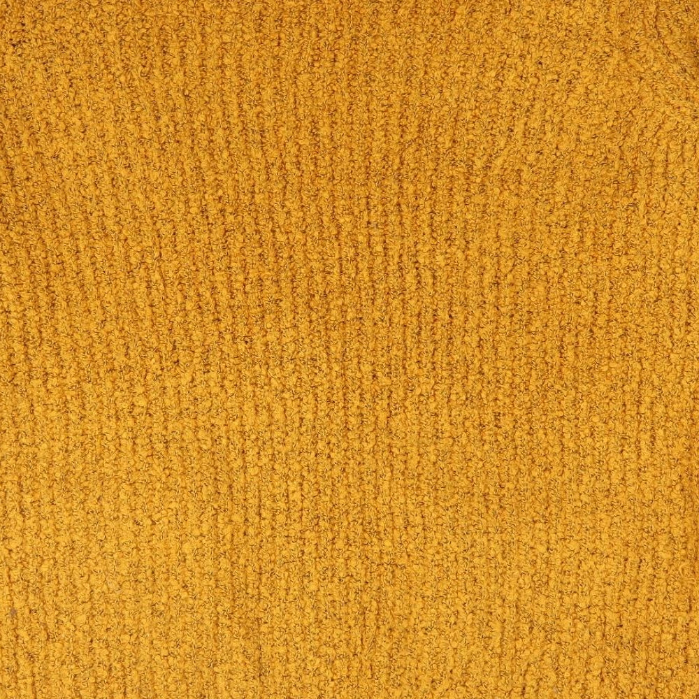 Womens UK Size L Papaya Yellow Full Zip Jumper