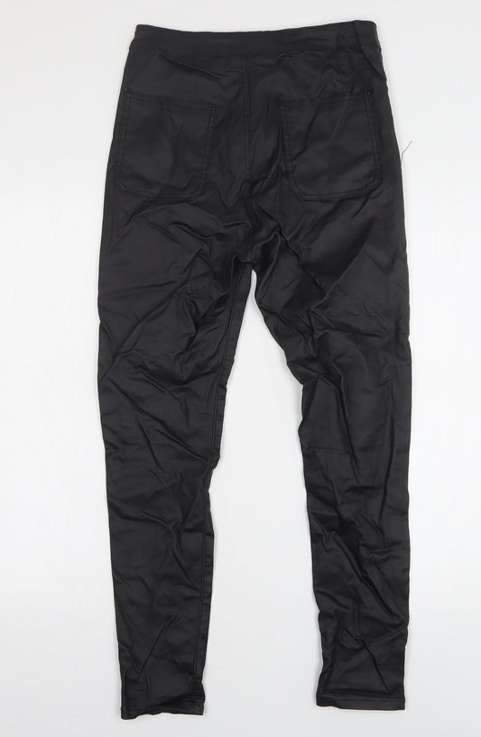 Womens UK Size 12 Momokrom Regular Fit Skinny Black Jeans