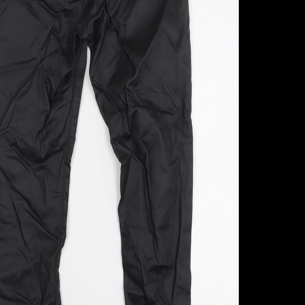 Womens UK Size 12 Momokrom Regular Fit Skinny Black Jeans