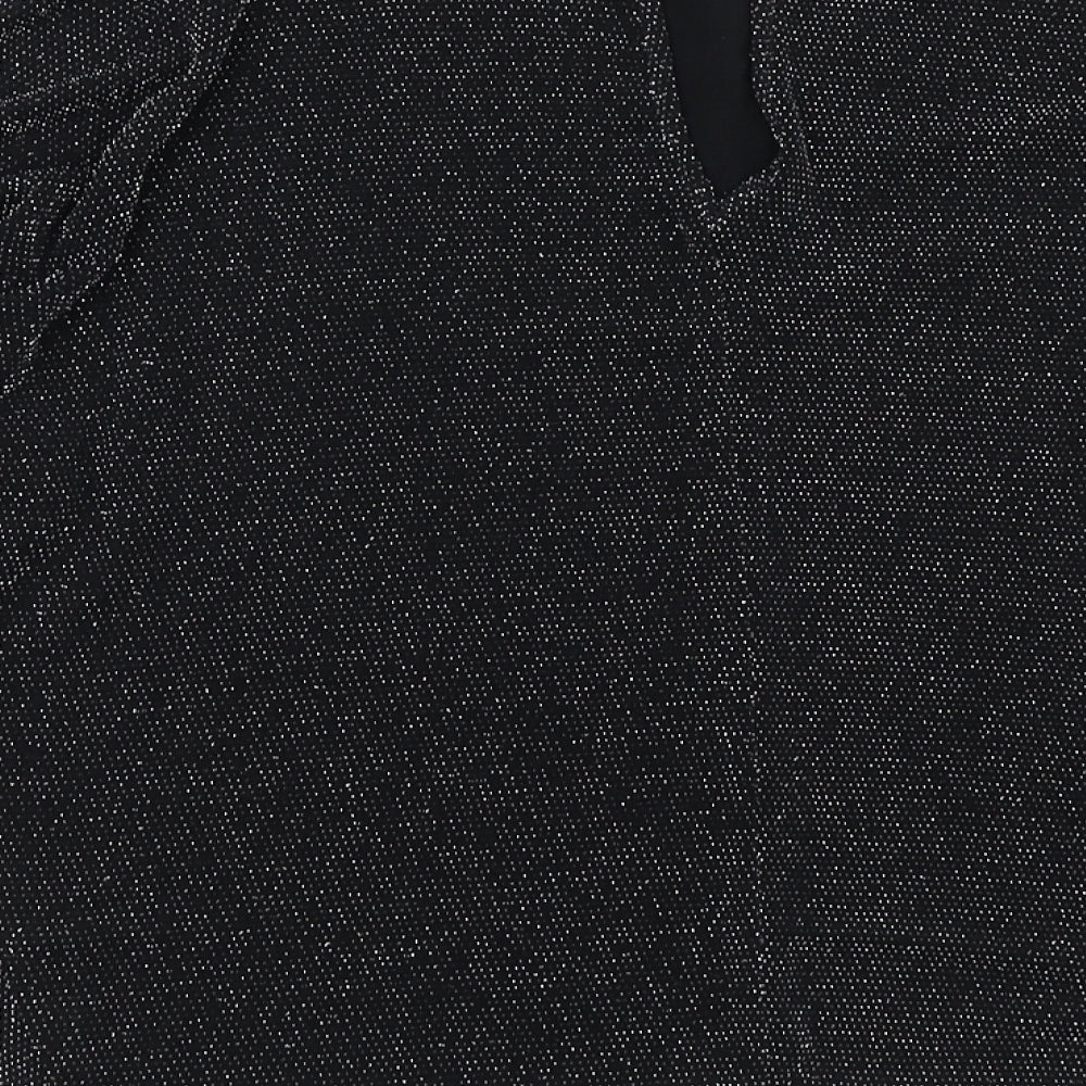 Womens UK Size 12 Dunnes Stores Black Basic Blouse