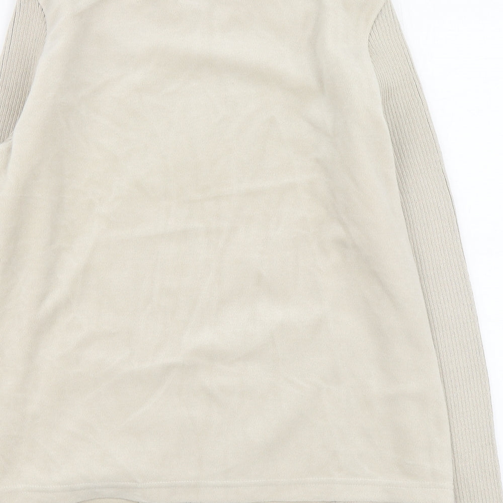 Per Una Womens Beige Polyester Full Zip Hoodie Size M