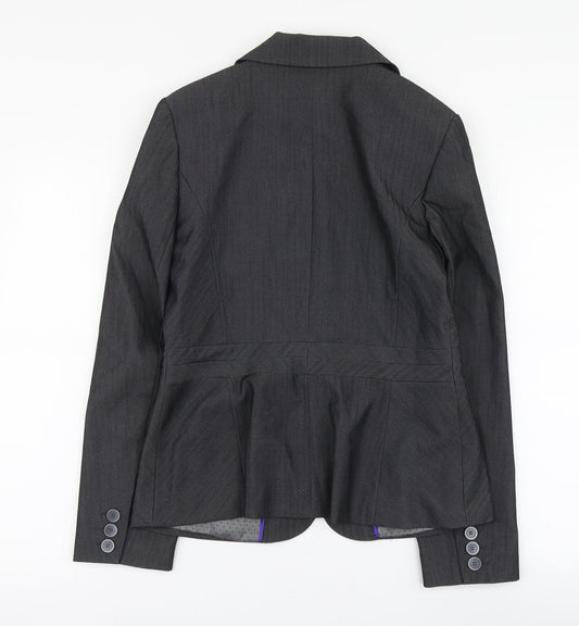 Dorothy Perkins Womens Grey Polyester Jacket Suit Jacket Size 12