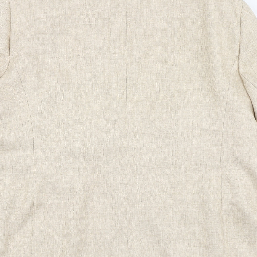 Autonomy Womens Beige Polyester Jacket Suit Jacket Size 20