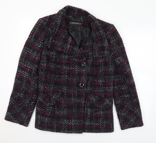 Womens UK Size 12 BHS Purple Pea Coat
