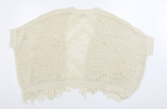 Womens UK Size S Matalan Beige Cardigan Jumper