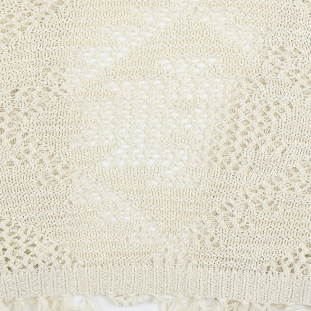 Womens UK Size S Matalan Beige Cardigan Jumper
