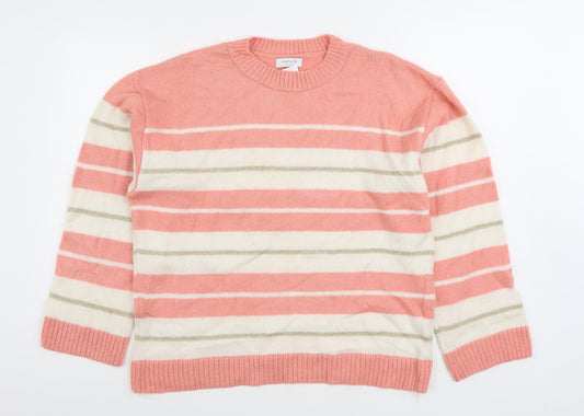Womens UK Size L Matalan Pink Pullover Jumper