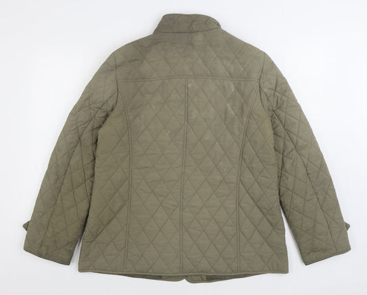 Womens UK Size 14 Marks and Spencer Beige Quilted Coat