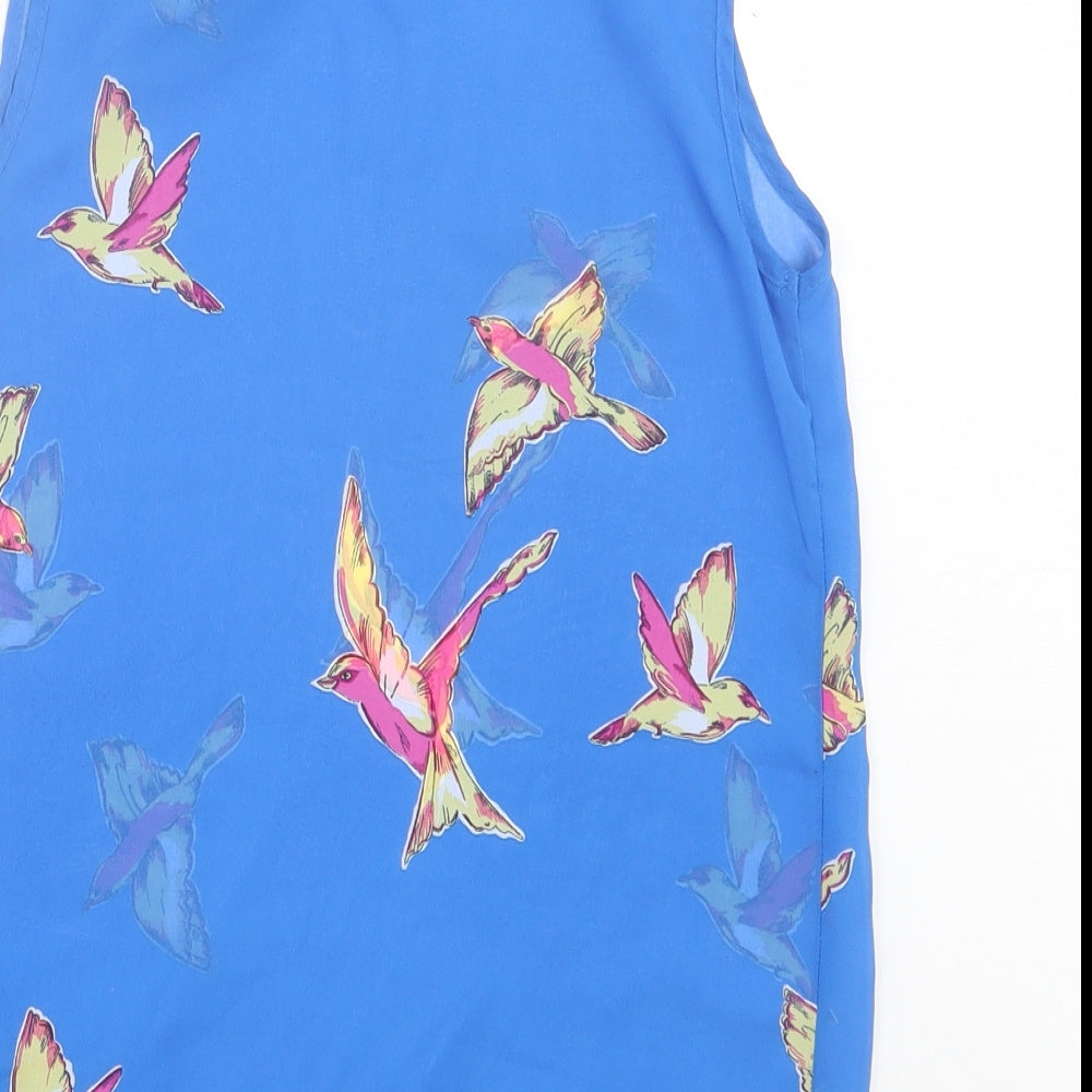 Womens UK Size 8 New Look Blue Basic Tank