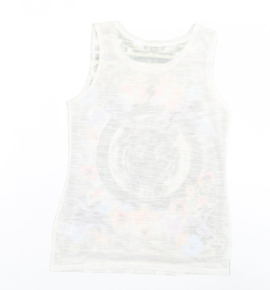 Womens UK Size 8 River Island Multicoloured Basic Tank