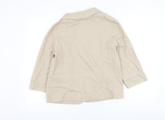 Womens UK Size 12 EWM Beige Jacket