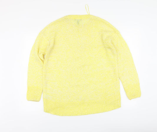 Womens UK Size M New Look Yellow Pullover Jumper