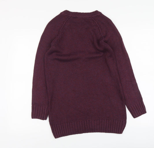 Womens UK Size XS H&M Purple Pullover Jumper