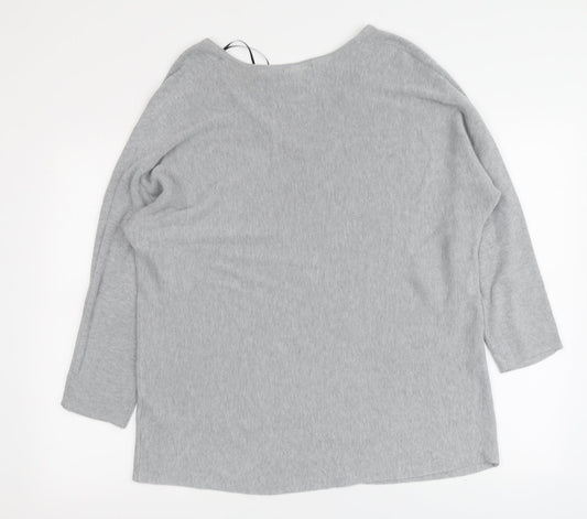 Womens UK Size M H&M Grey Pullover Jumper