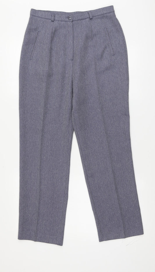 Womens UK Size 12 Berkertex Regular Fit Blue Trousers