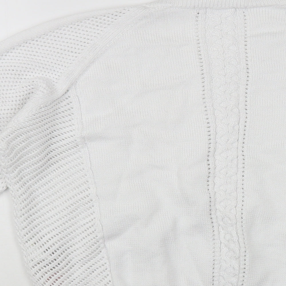 Womens UK Size 16 Marks and Spencer White Pullover Jumper