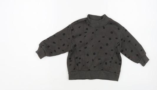 Sonny's Baby Green Animal Print Cotton Pullover Jumper Size 6-9 Months Pullover