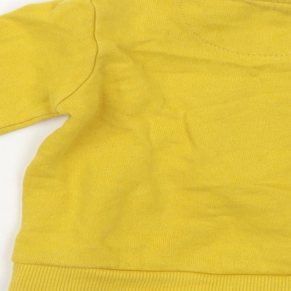 F&F Baby Yellow Cotton Pullover Jumper Size 6-9 Months Pullover - Hi