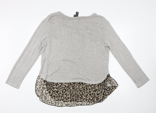 Womens UK Size 14 Izabel London Grey Pullover Jumper