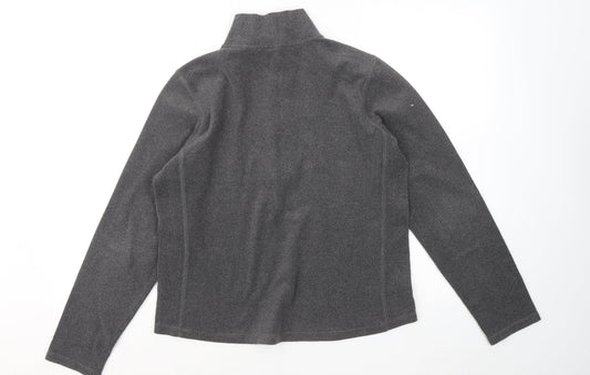 Gap Womens Grey Mock Neck Polyester Pullover Jumper Size L