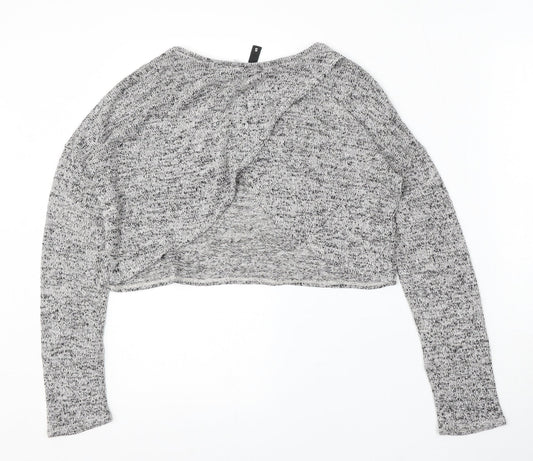 Divided by H&M Womens Grey Round Neck Polyester Pullover Jumper Size S