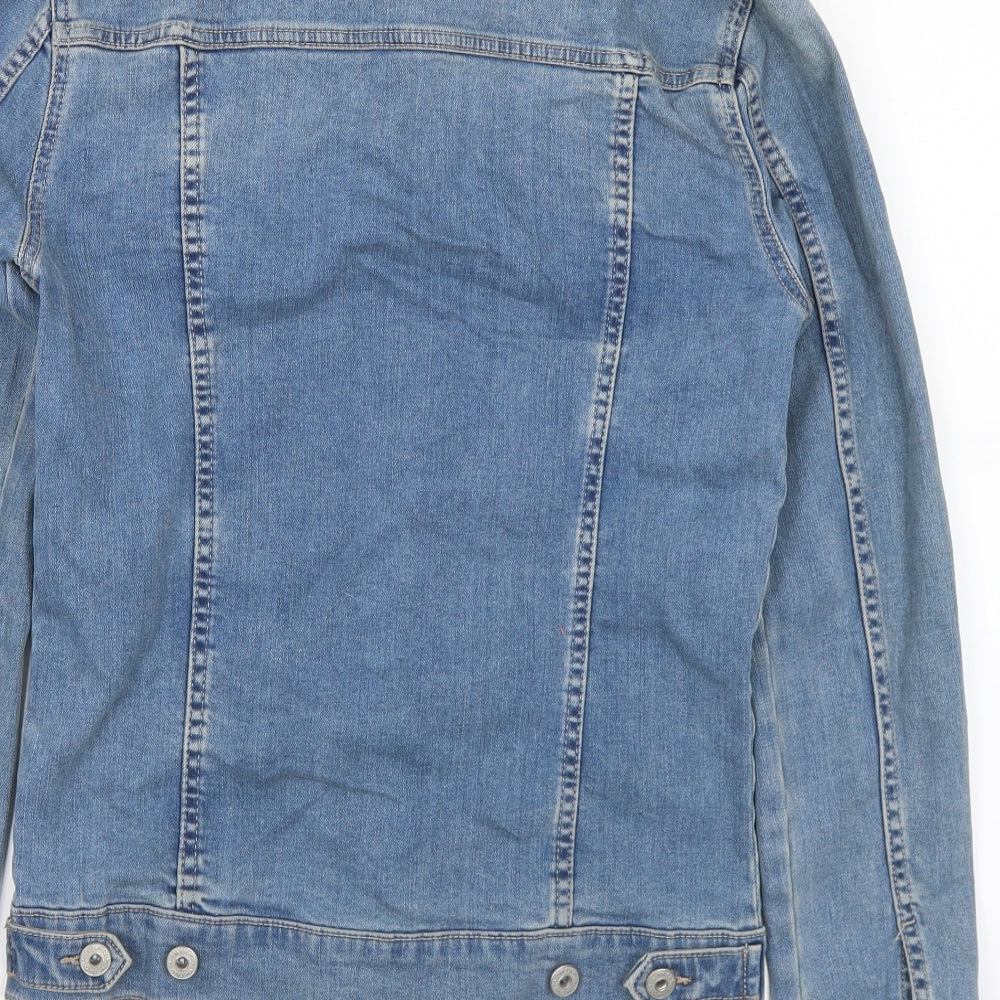 Mens UK Size XS Topman Blue Jacket