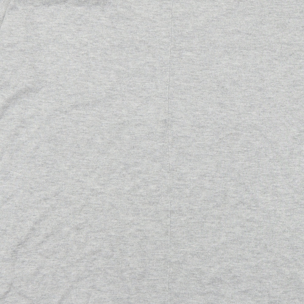 Gap Womens Grey Round Neck Cotton Pullover Jumper Size L