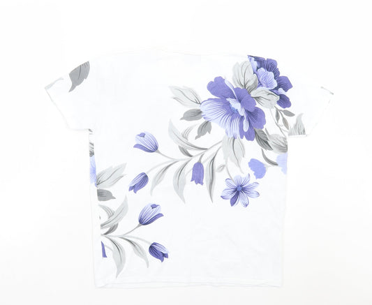 Womens UK Size M Casamia White Basic T-Shirt