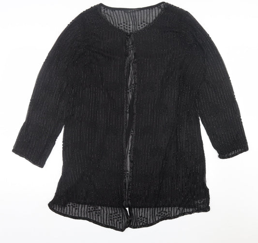 Womens UK Size 12 ELVI Black Jacket