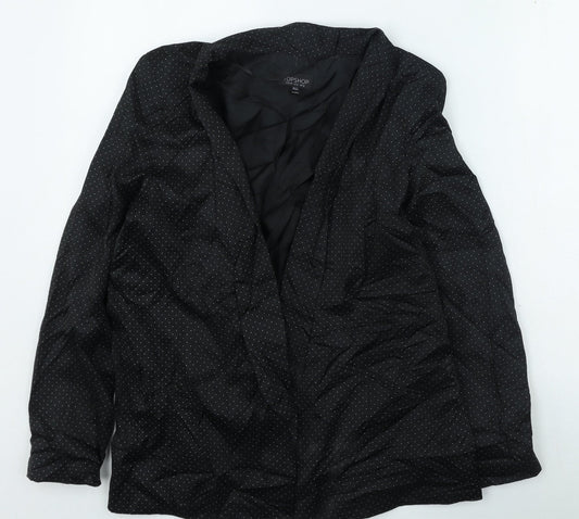 Womens UK Size 10 Topshop Black Jacket