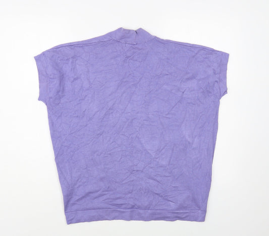 Womens UK Size 22 Isle Purple Vest Jumper