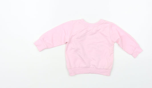 SheIn Baby Pink Polyester Pullover Jumper Size 6-9 Months Pullover - Sorry Boys