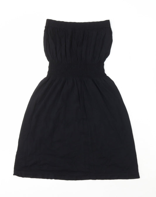 Ocean Club Womens Black Modal A-Line Size S Off the Shoulder