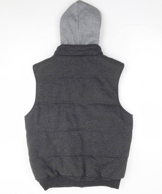 Primark Mens Grey Gilet Coat Size M Zip