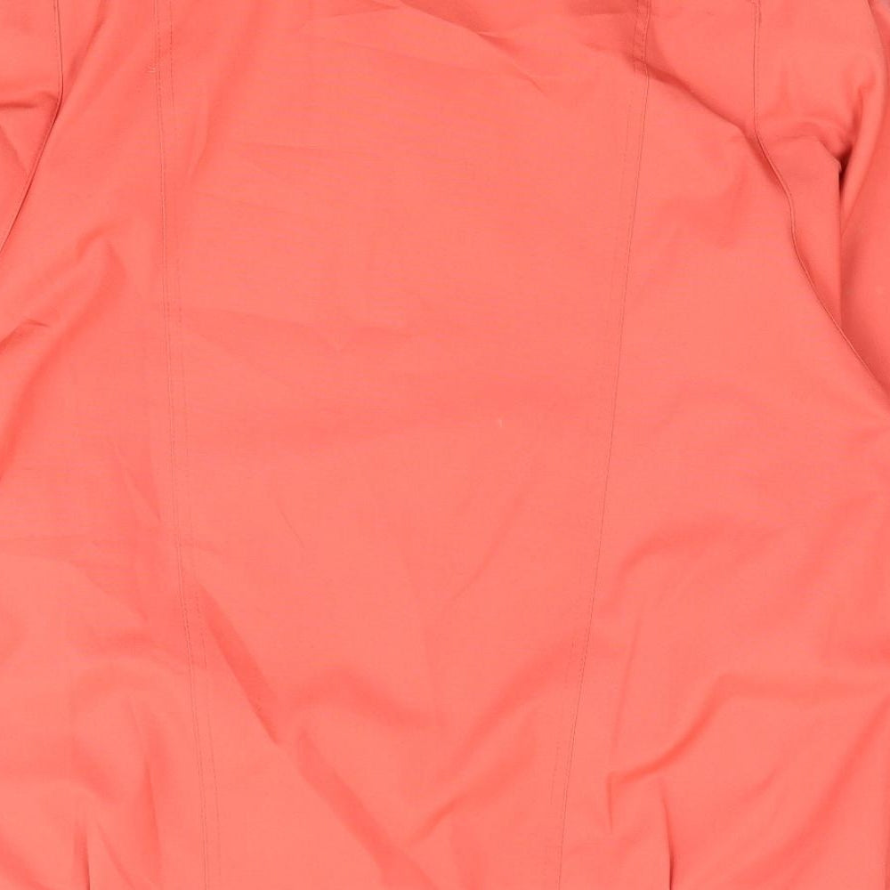 Danniemac Womens Orange Jacket Size L Zip
