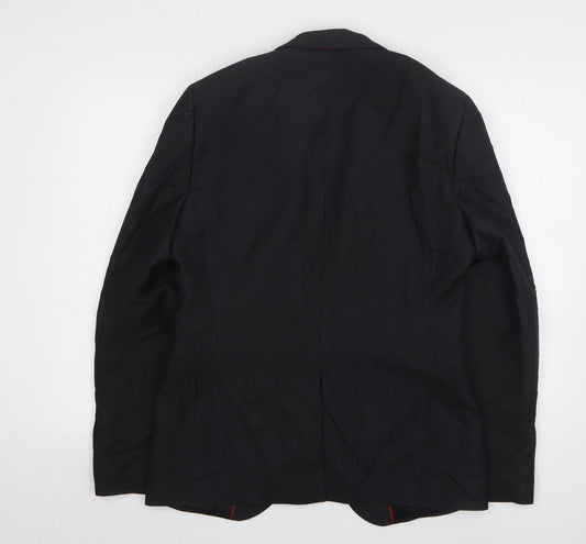 Mens UK Size 38 Ventuno 21 Regular Black Suit Jacket