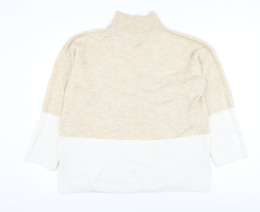 Womens UK Size 12 Bonmarché Beige Pullover Jumper