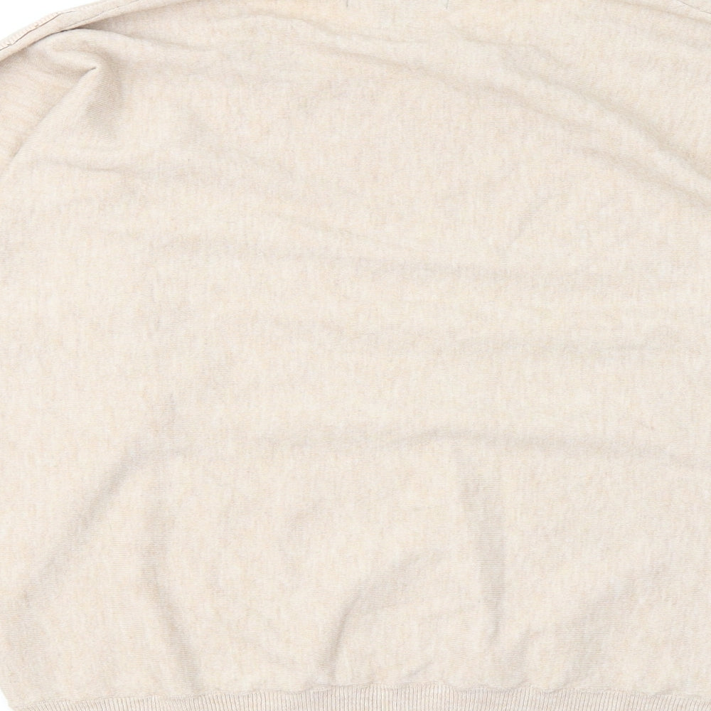 Primark Womens Beige Round Neck Polyester Pullover Jumper Size 12