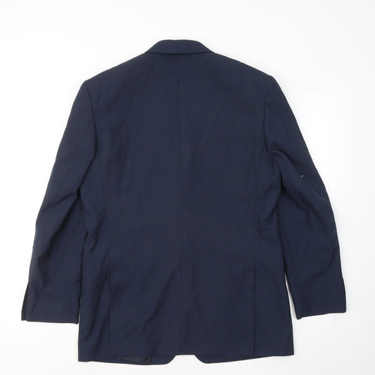 Mens UK Size 38 Chums Regular Blue Suit Jacket