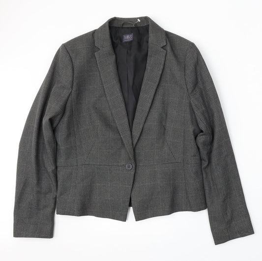 Womens UK Size 14 Marks and Spencer Regular Grey Suit